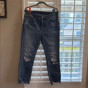 Silver Jeans Most Wanted Mid Rise Straight Leg Americana Jeans  - indigo - new